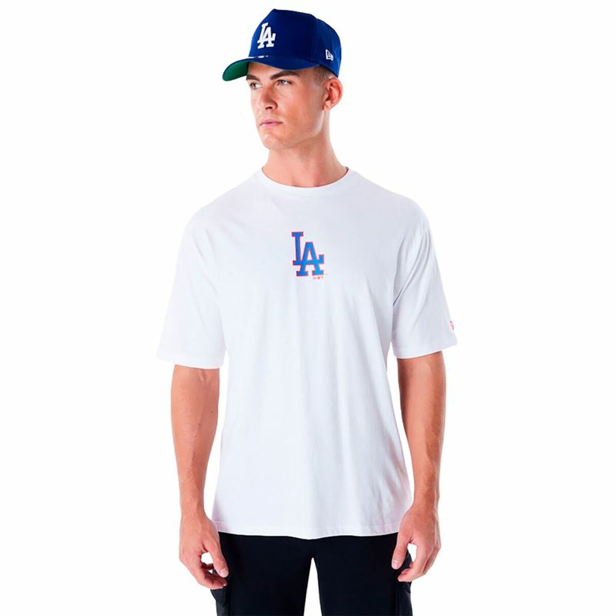 Men’s Short Sleeve T-Shirt New Era MLB WORLD SERIES OS LA Dodgers Hombre L