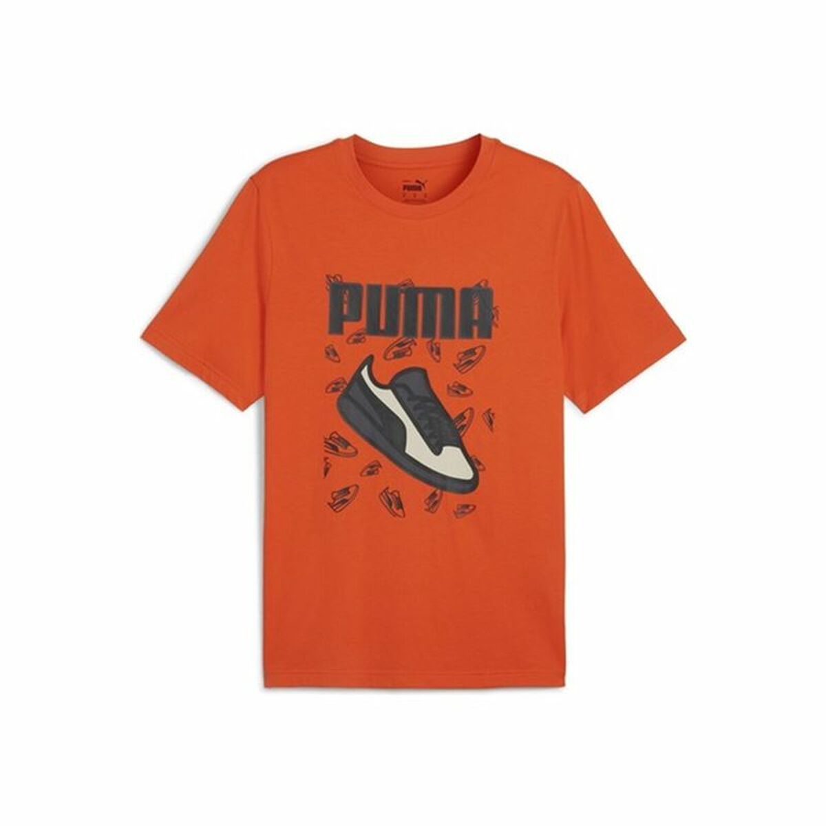 Men’s Short Sleeve T-Shirt Puma Graphics Sneaker Orange M