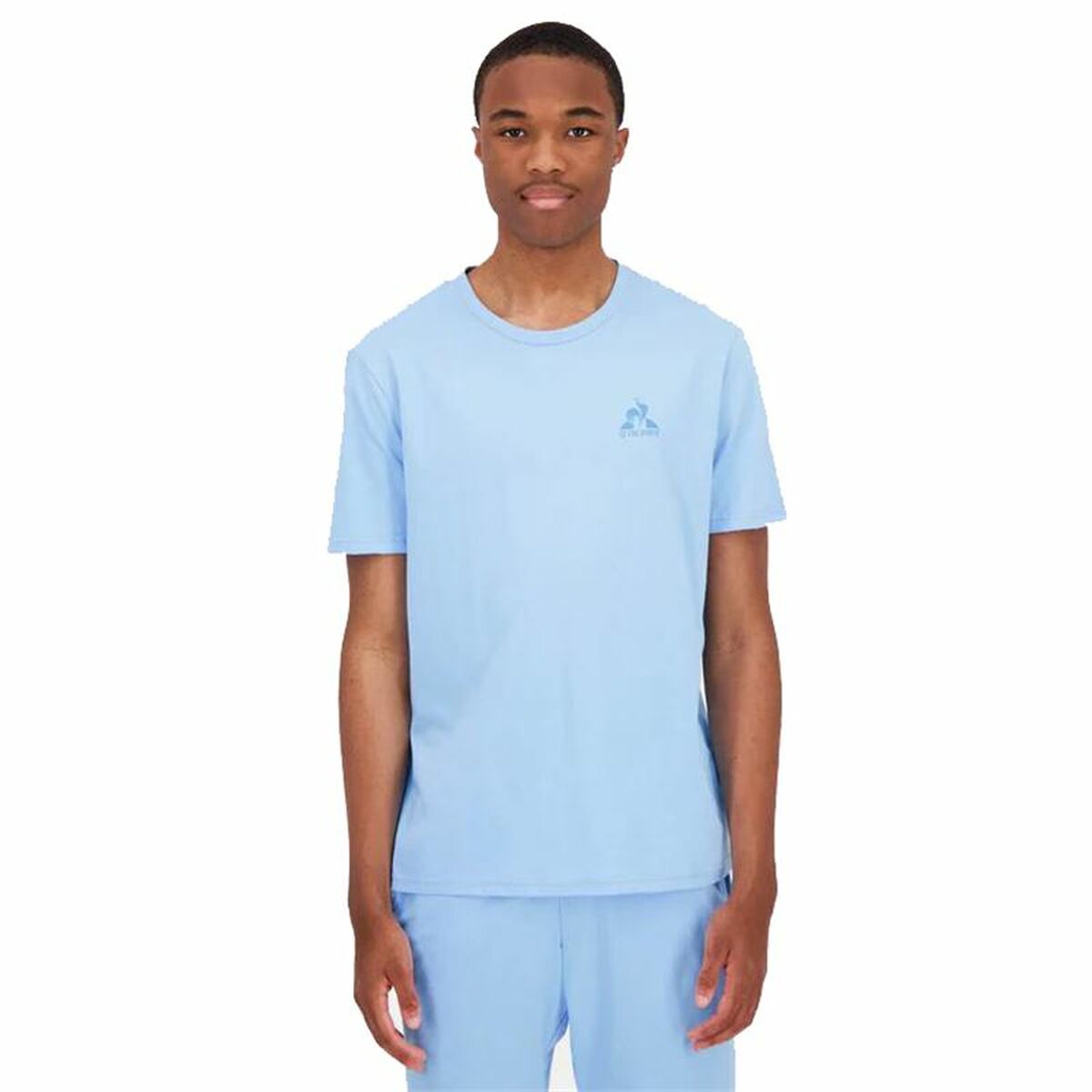 Men’s Short Sleeve T-Shirt Le coq sportif Monochrome N°3 Aquamarine S