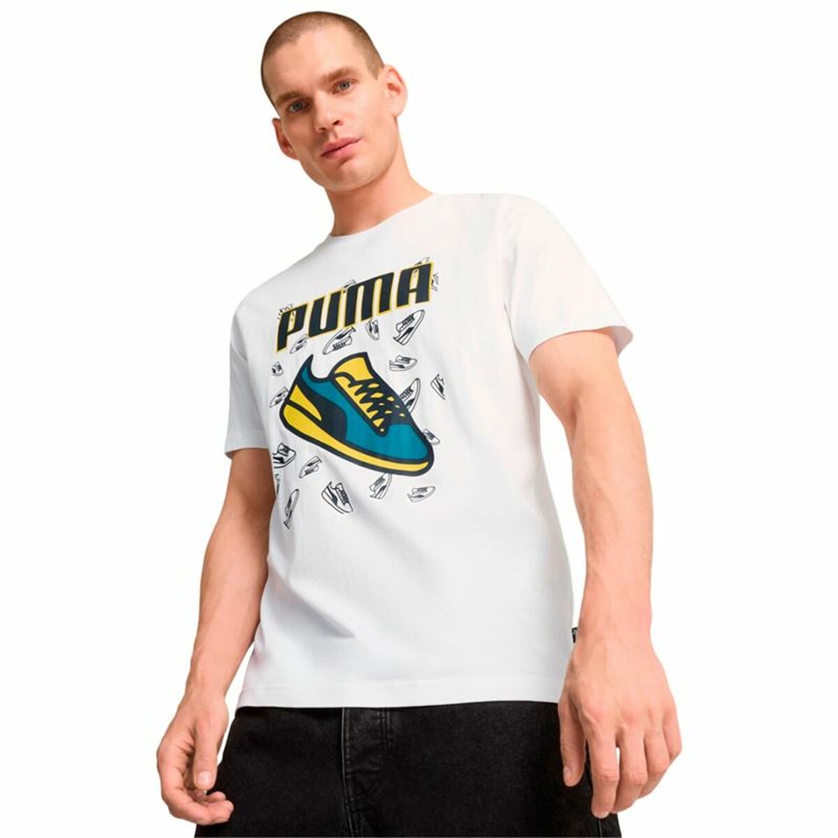 Men’s Short Sleeve T-Shirt Puma Graphics Sneaker XXL