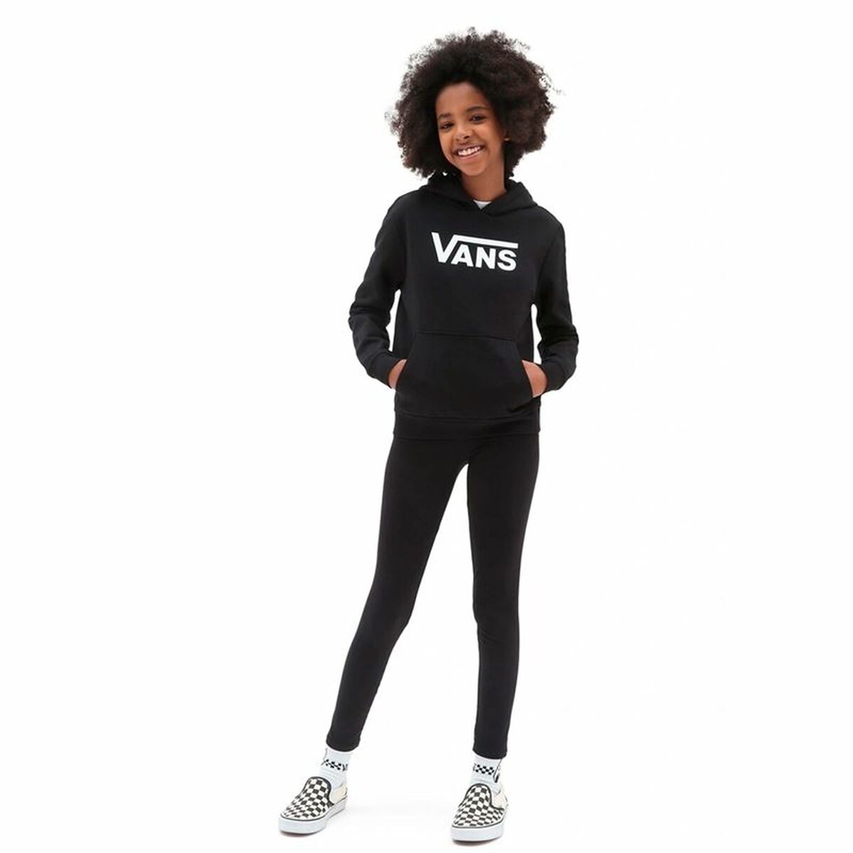 Hooded Sweatshirt for Girls Vans GR Flying V Black 10-12 Years