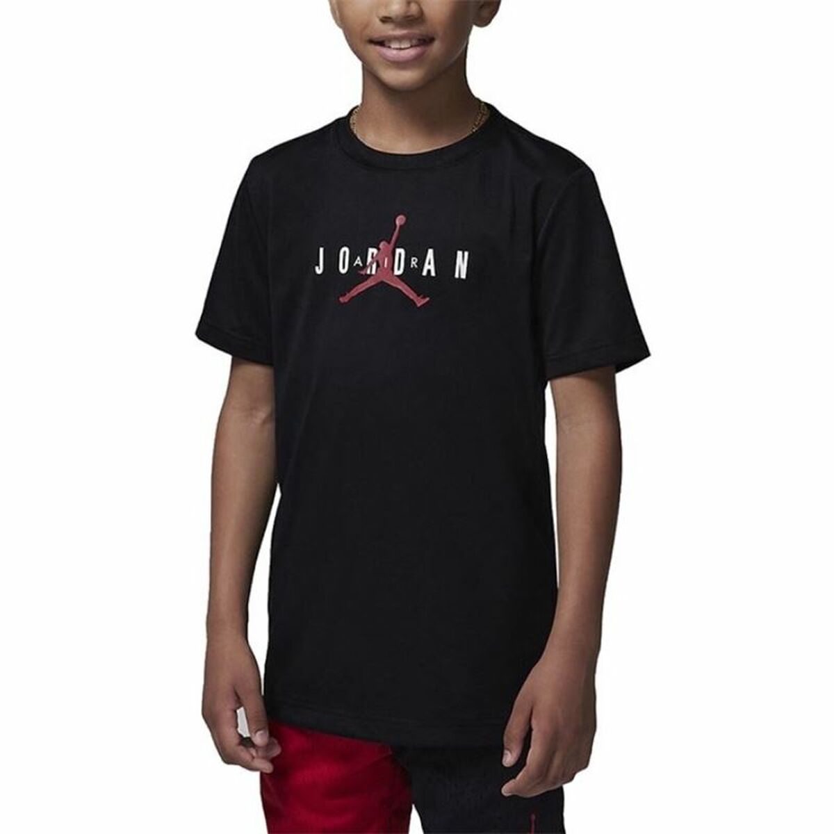 Child's Short Sleeve T-Shirt Jordan Jumpman Sustainable Black 8-10 Years