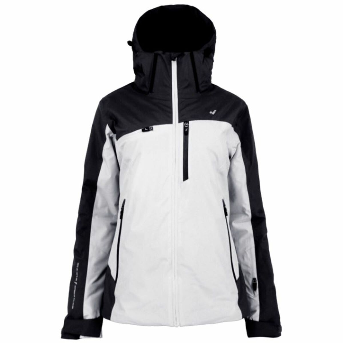 Ski Jacket Joluvi Sestriere White Black S