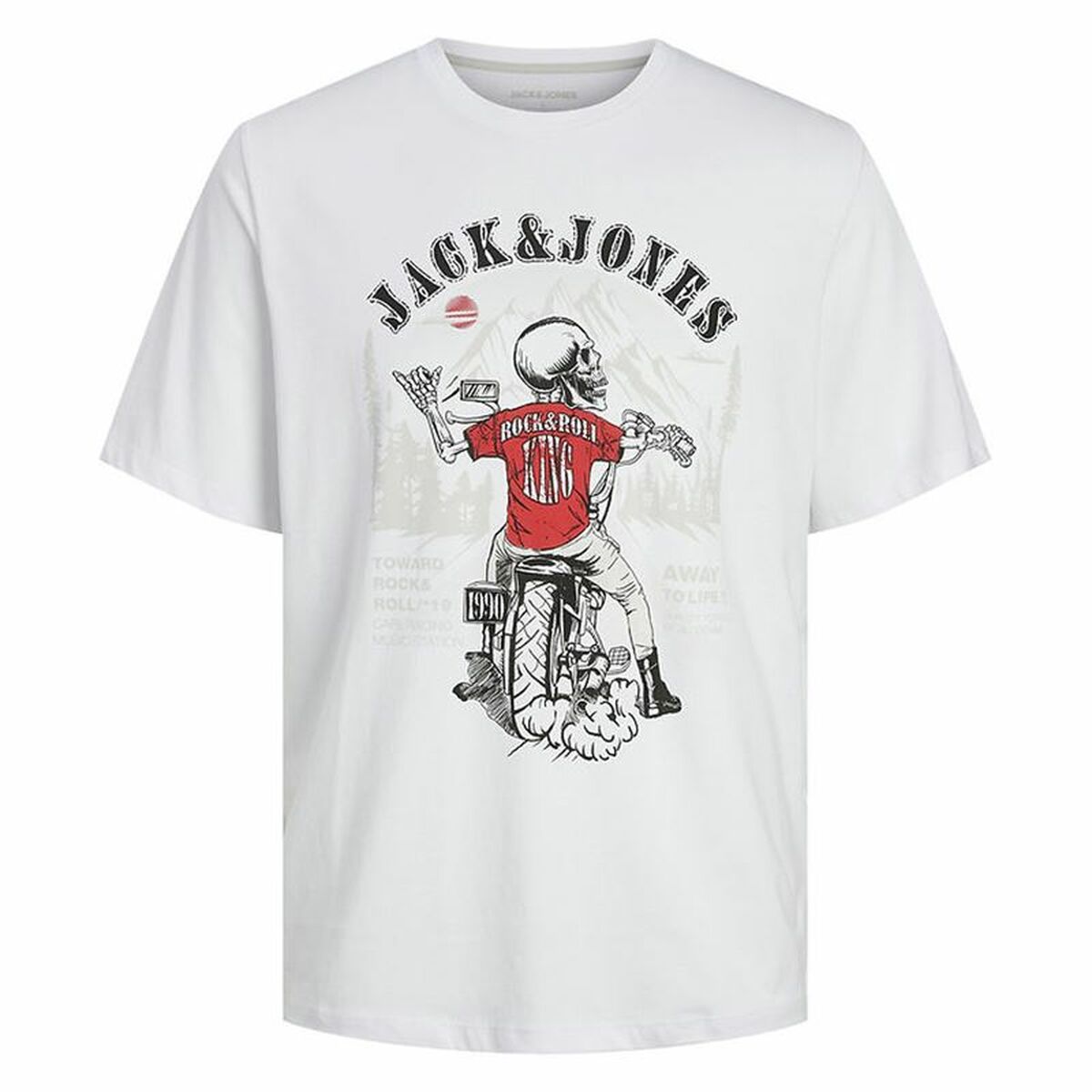 Men’s Short Sleeve T-Shirt Jack & Jones skull Rock Crew 16 Years