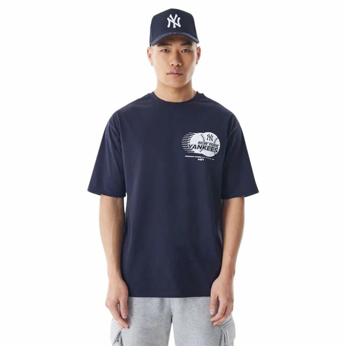 Men’s Short Sleeve T-Shirt New Era BASEBALL GRPHIC OS New York Yankees L