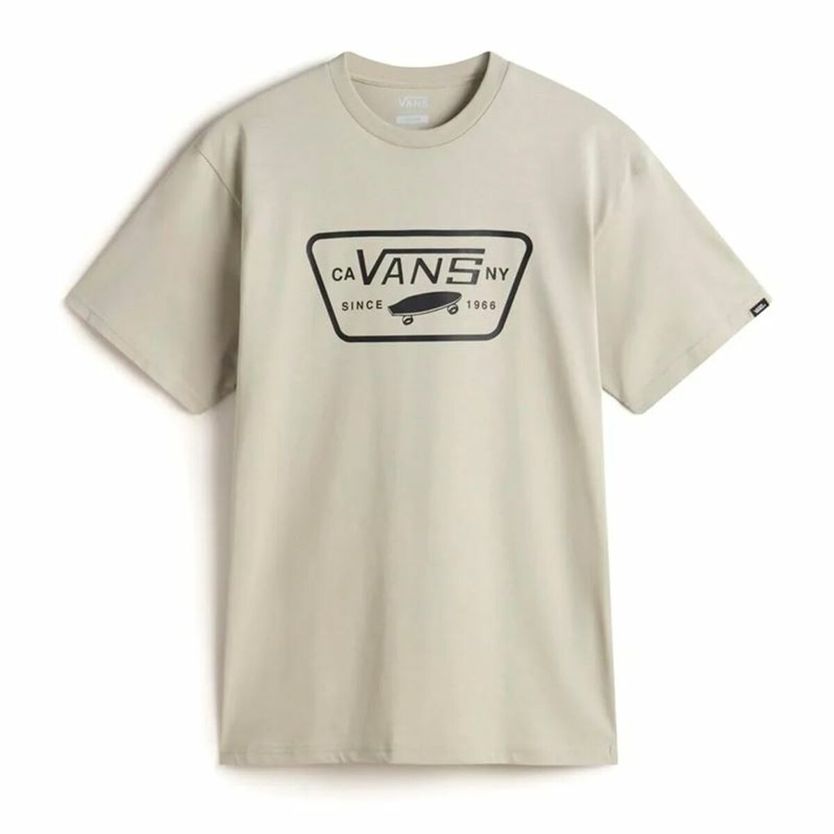 Men’s Short Sleeve T-Shirt Vans Full Patch London Fog Beige XL