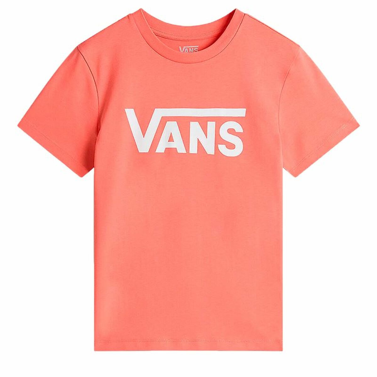 Women’s Short Sleeve T-Shirt Vans Flying V Flyv Pink Salmon XS
