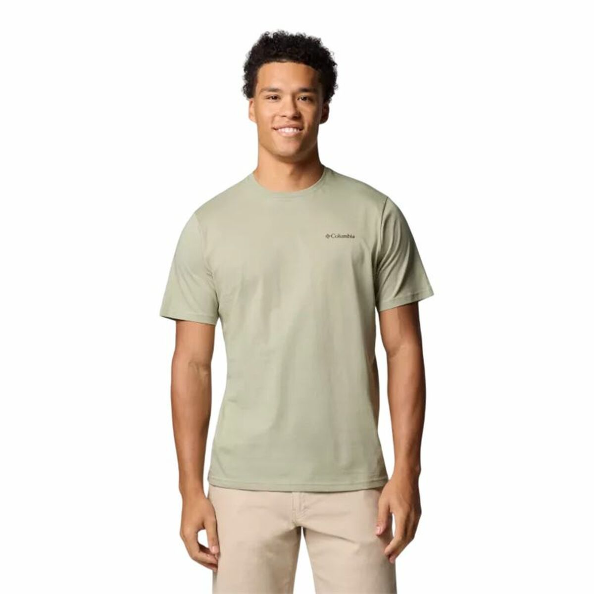 Men’s Short Sleeve T-Shirt Columbia North Cascades™ Sleeve Khaki XL