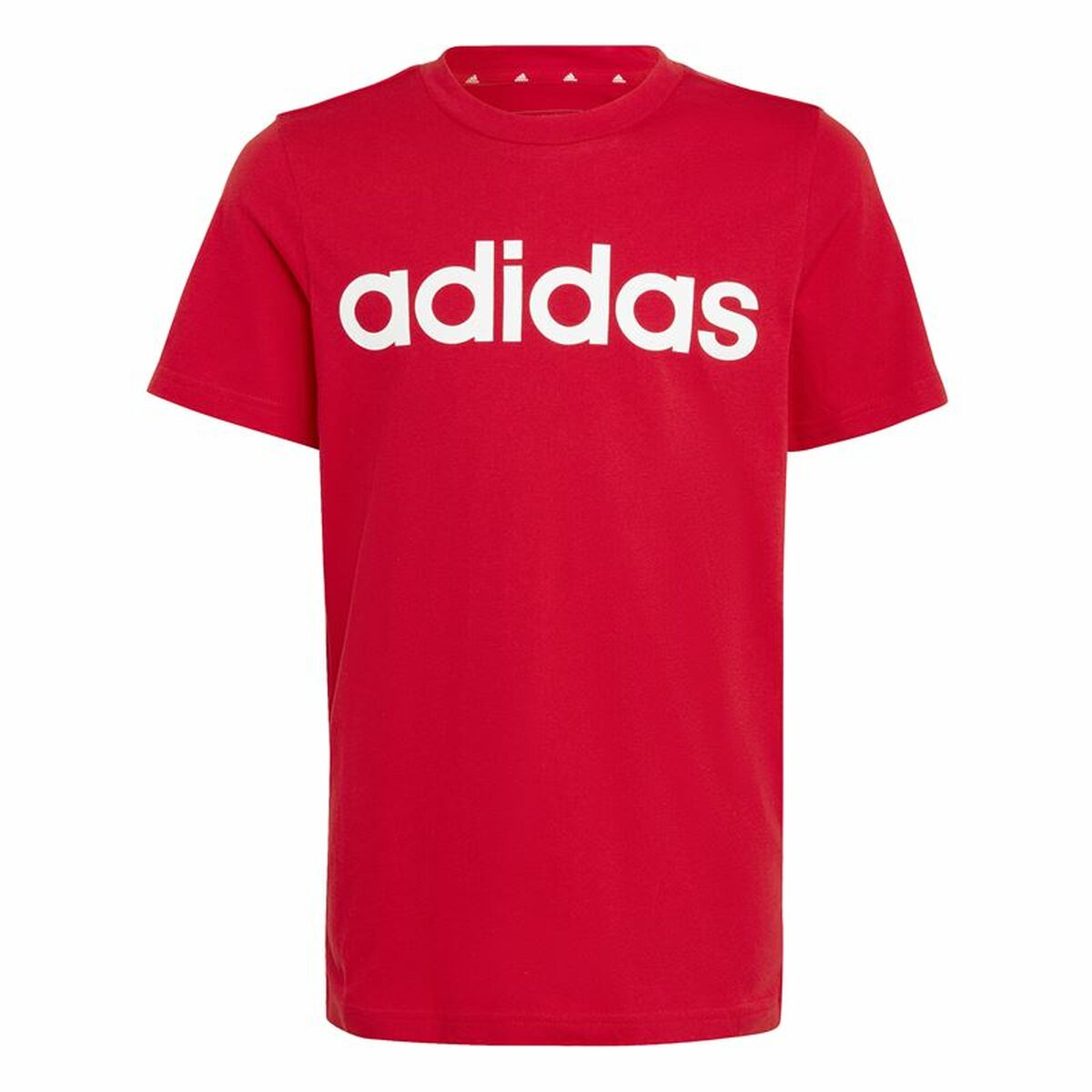Child's Short Sleeve T-Shirt Adidas Lin Roja