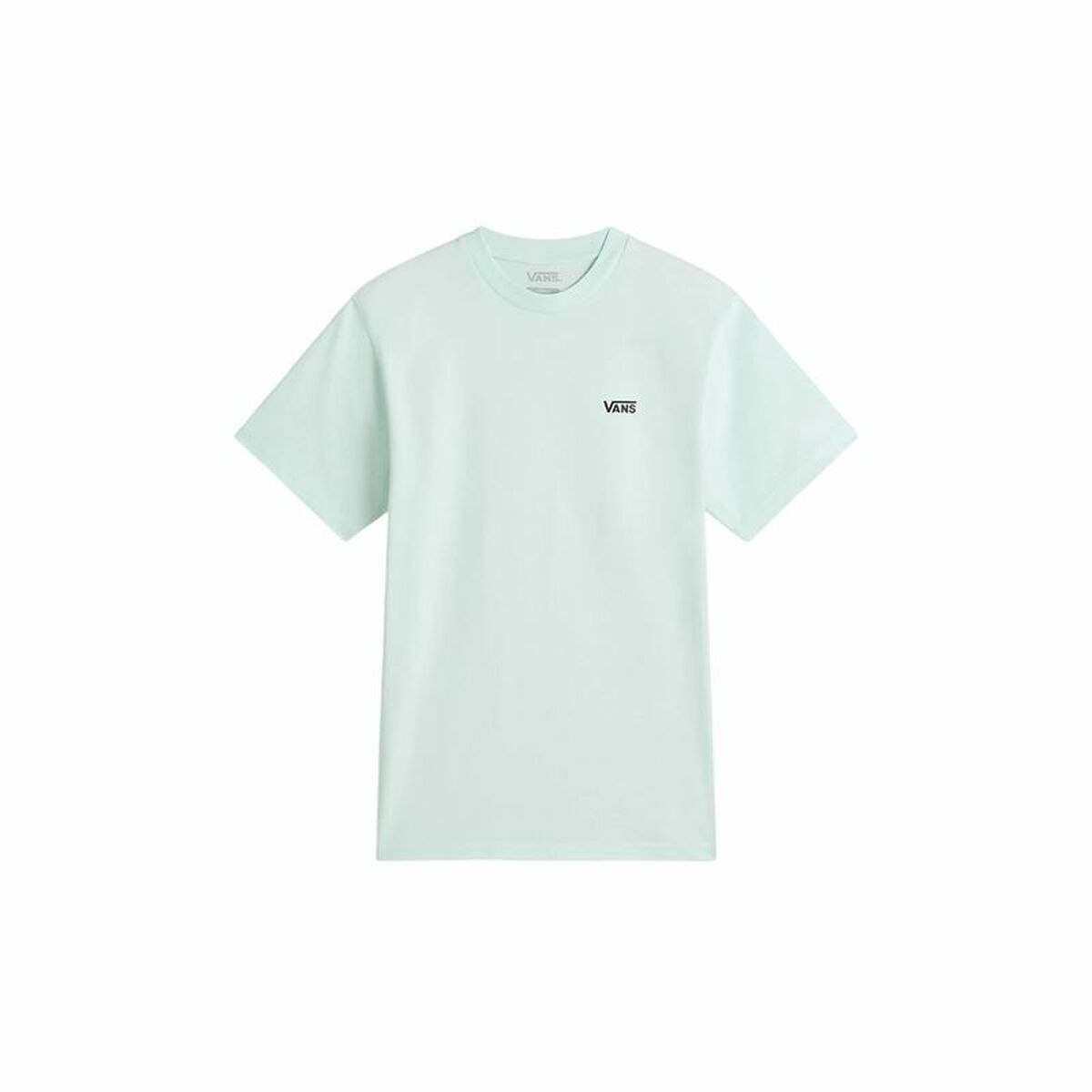 Women’s Short Sleeve T-Shirt Vans Left Chest Logo Em Hint Of Mint Aquamarine S