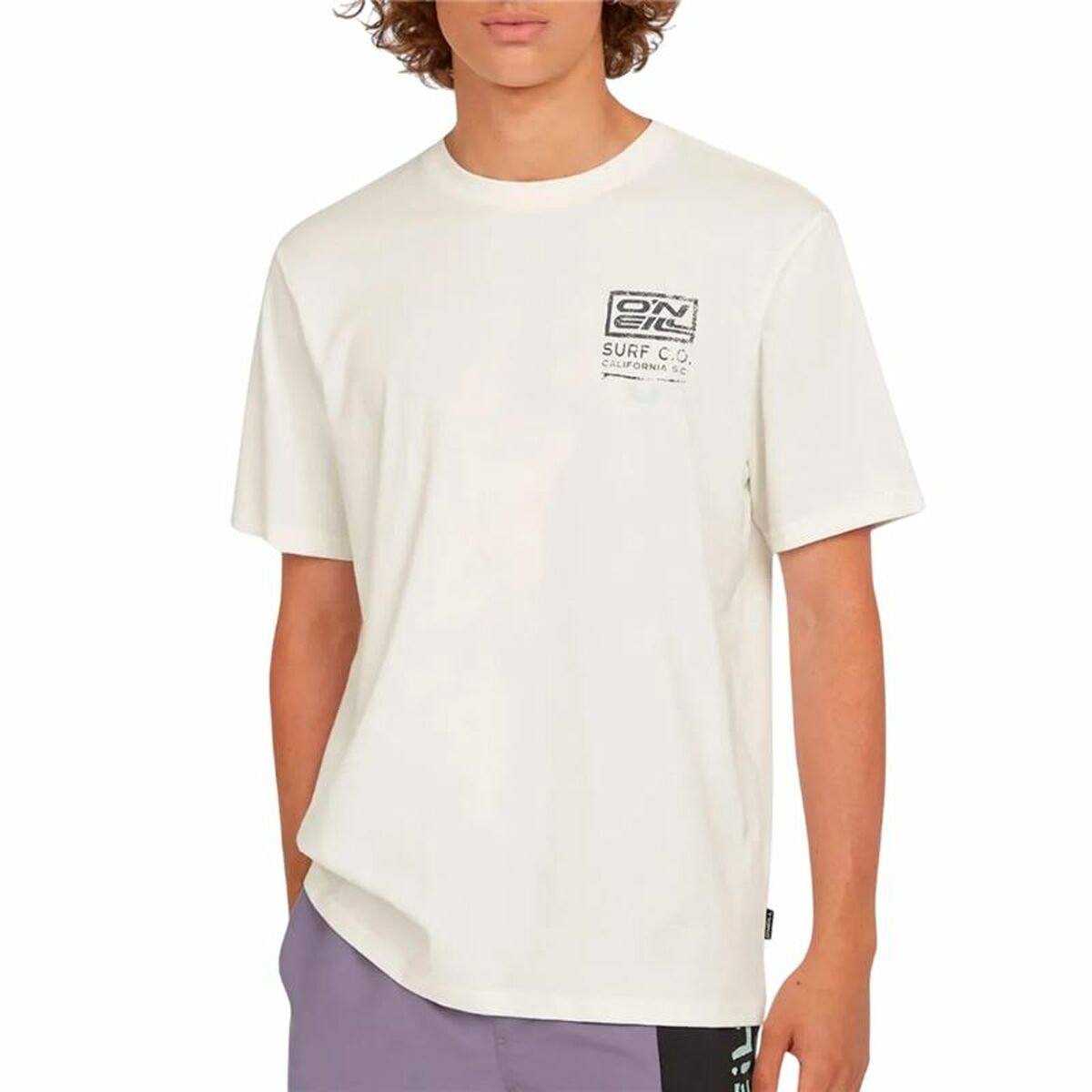 Men’s Short Sleeve T-Shirt O'Neill Retro White M