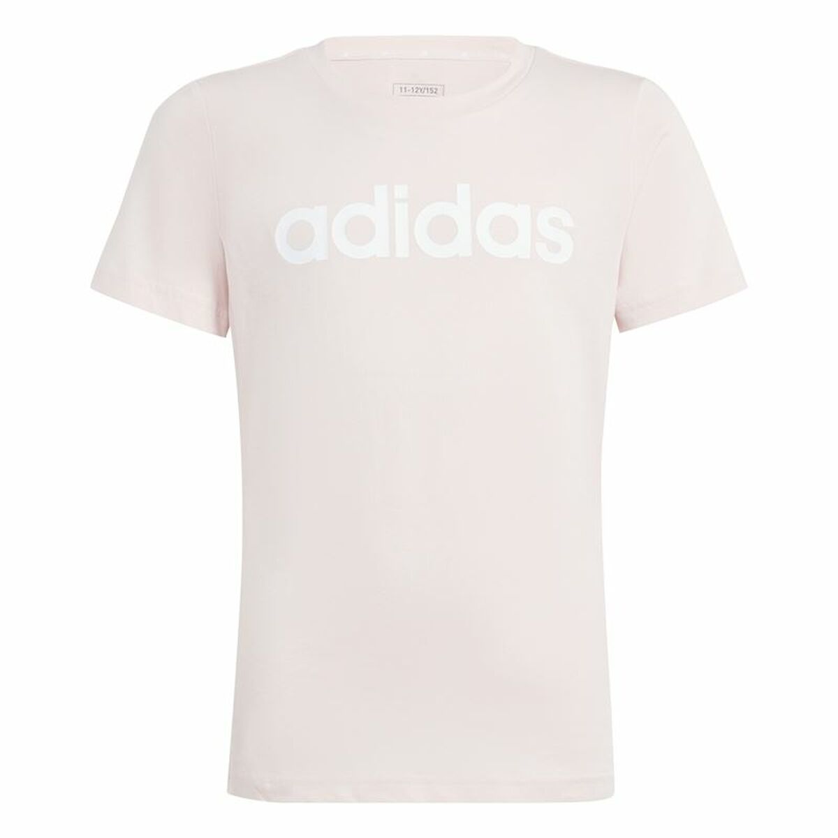 Child's Short Sleeve T-Shirt Adidas Essentials Linear Logo Cotton Slim Fit