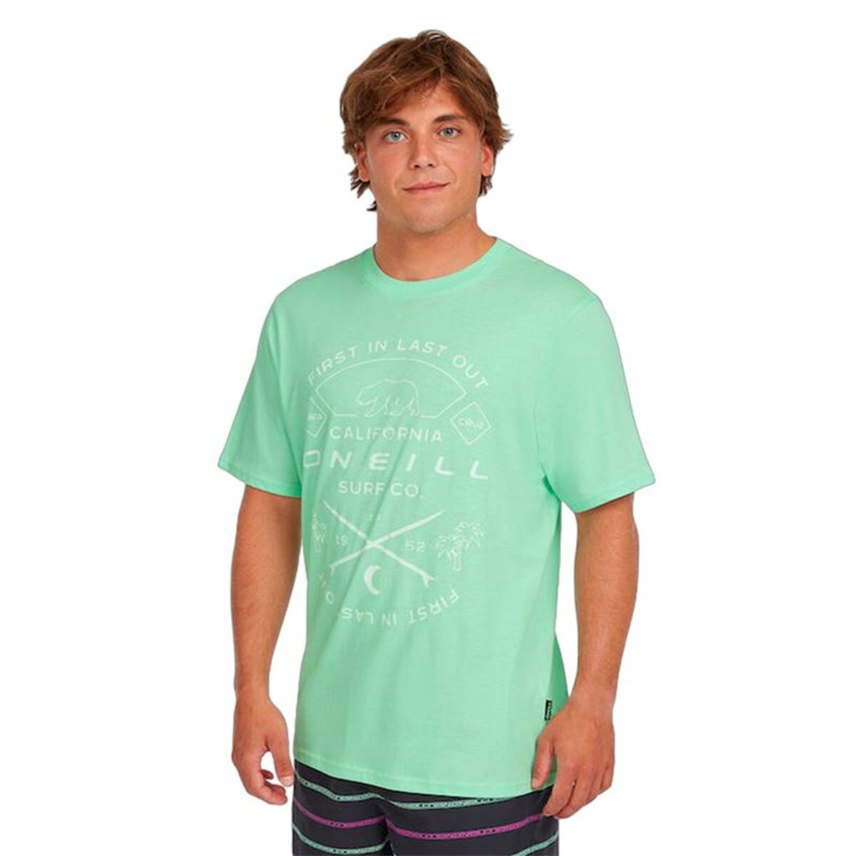 Men’s Short Sleeve T-Shirt O'Neill Borussia  Aquamarine S
