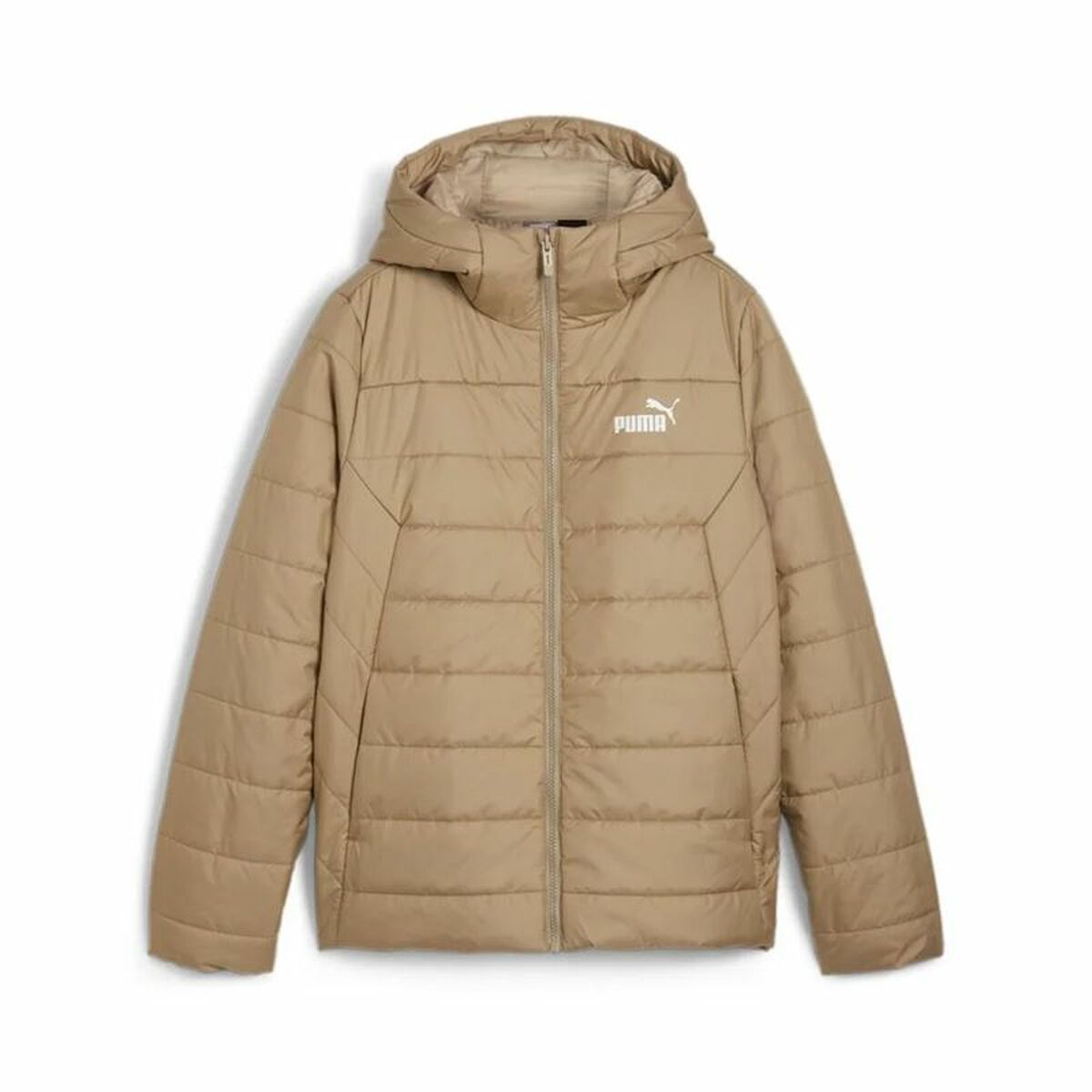 Women's Sports Jacket Puma Ess Hooded Padded Jacket Beige L