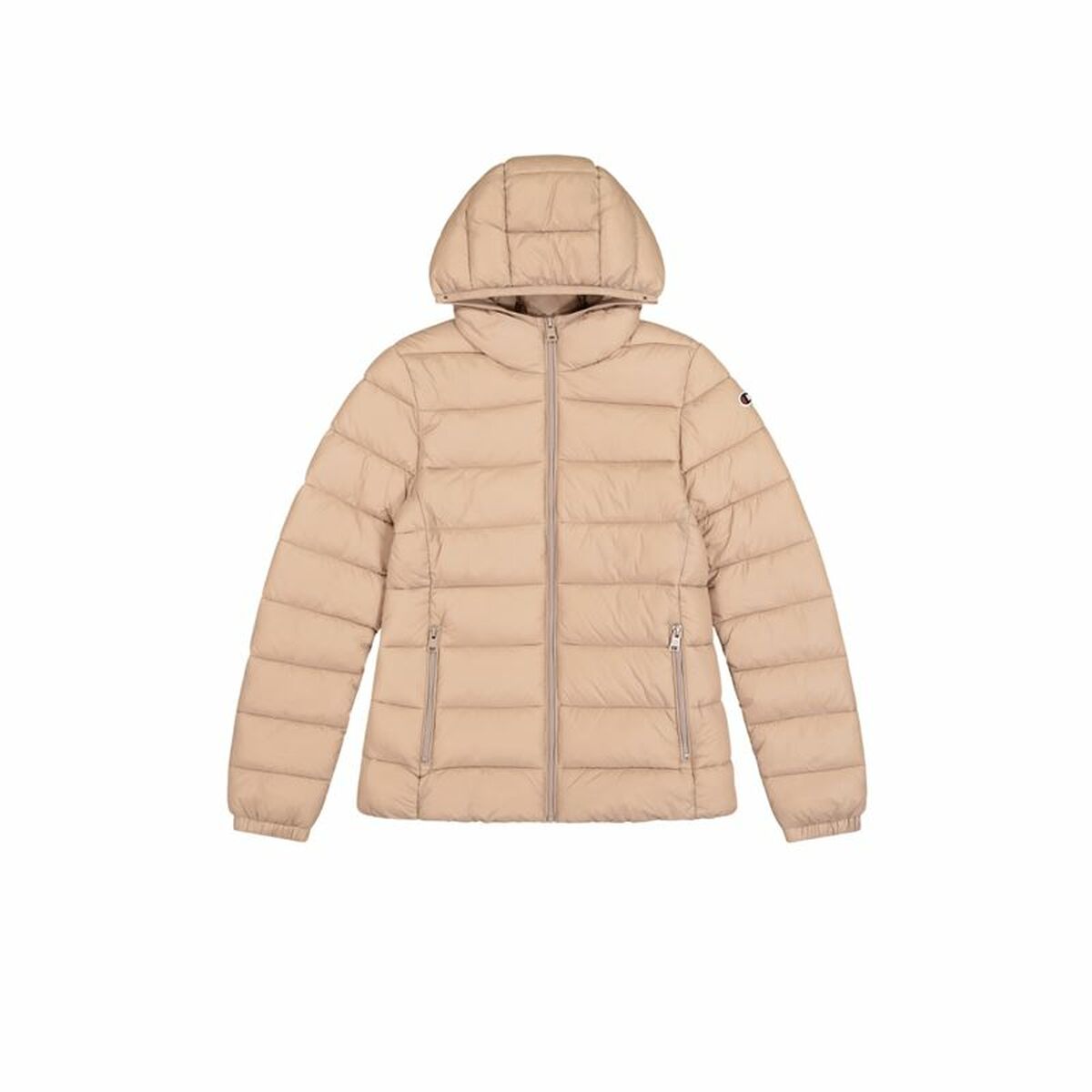 Women's Sports Jacket Champion Hooded Beige M