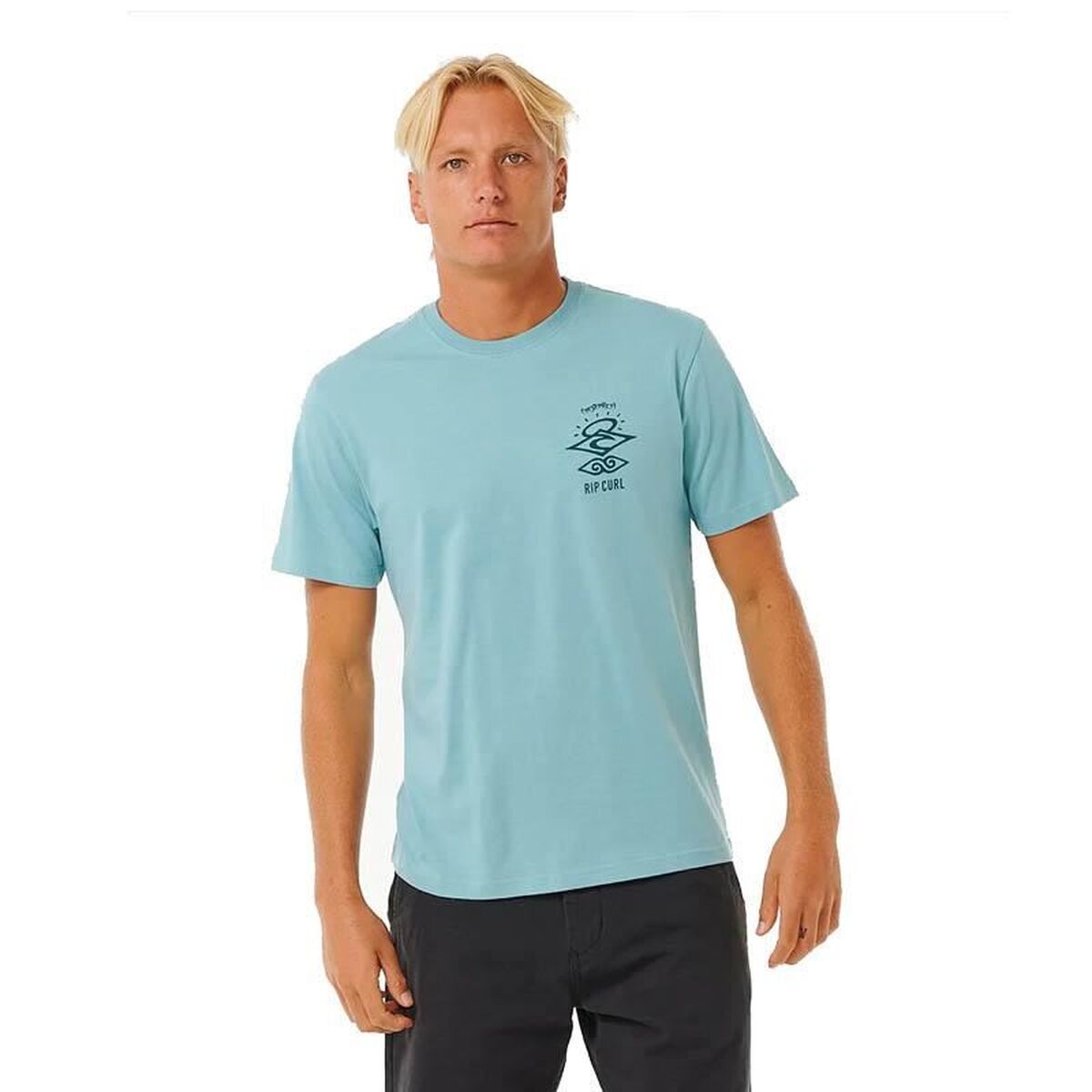 Men’s Short Sleeve T-Shirt Rip Curl Search Icon Tee Green M