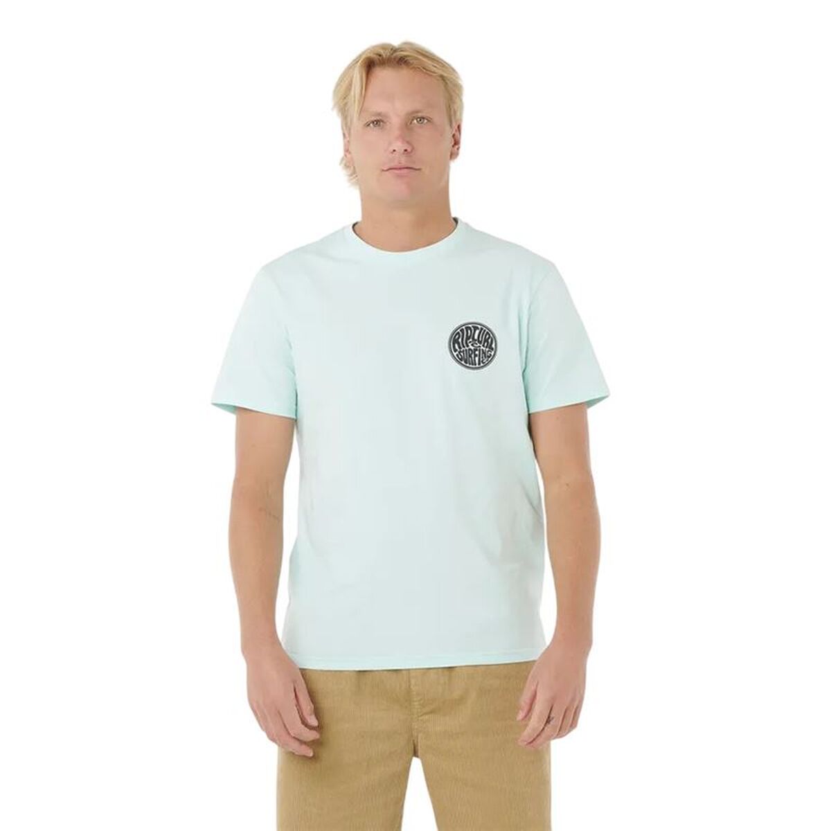 Men’s Short Sleeve T-Shirt Rip Curl Drifter Tee Blue L