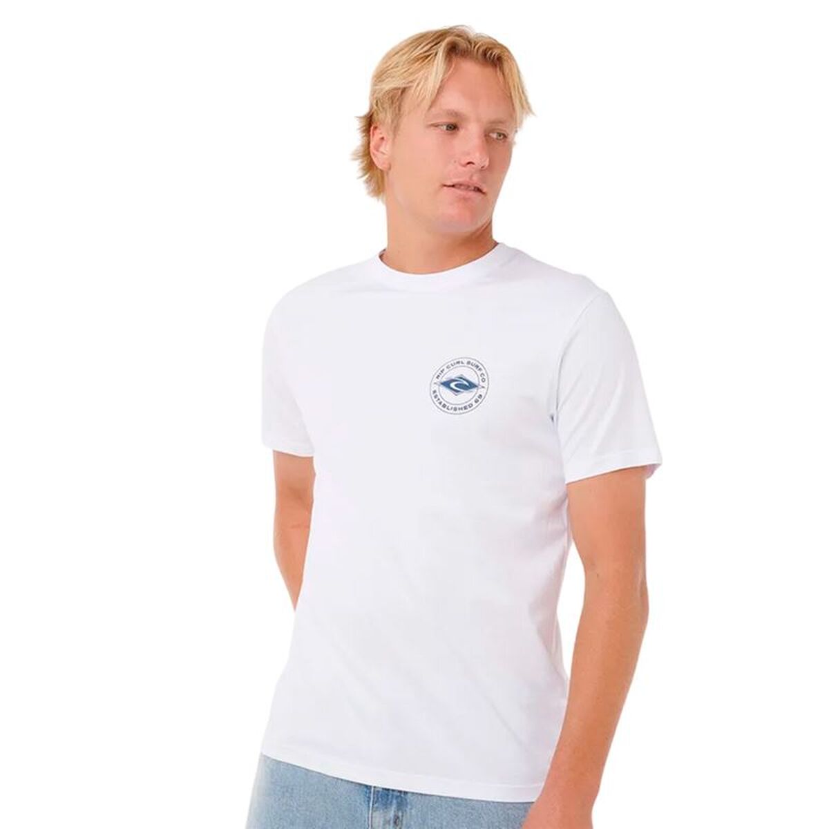 Men’s Short Sleeve T-Shirt Rip Curl Staple White XL