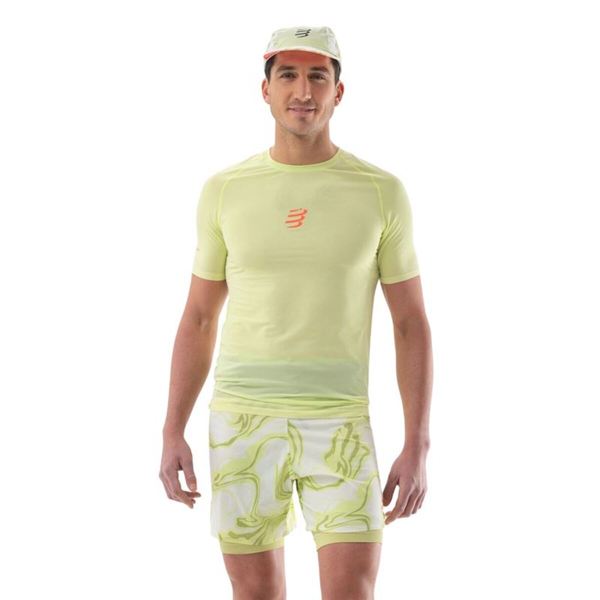 Men’s Short Sleeve T-Shirt Compressport Trail Racing Ss Lemon S