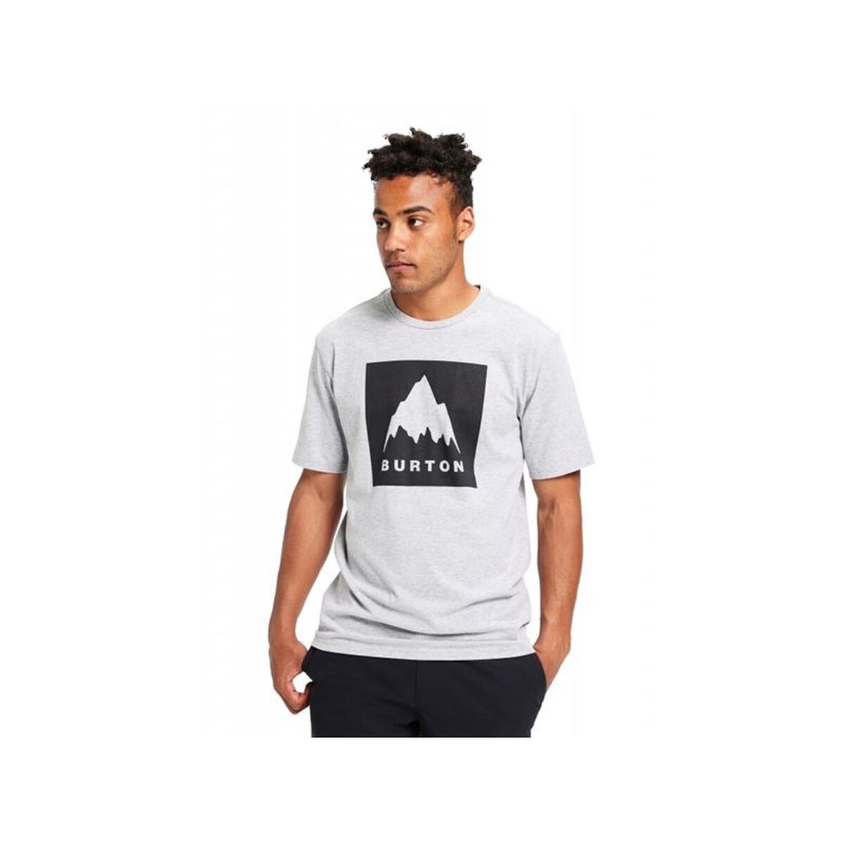 Men’s Short Sleeve T-Shirt Burton Classic Mountain High Light grey L
