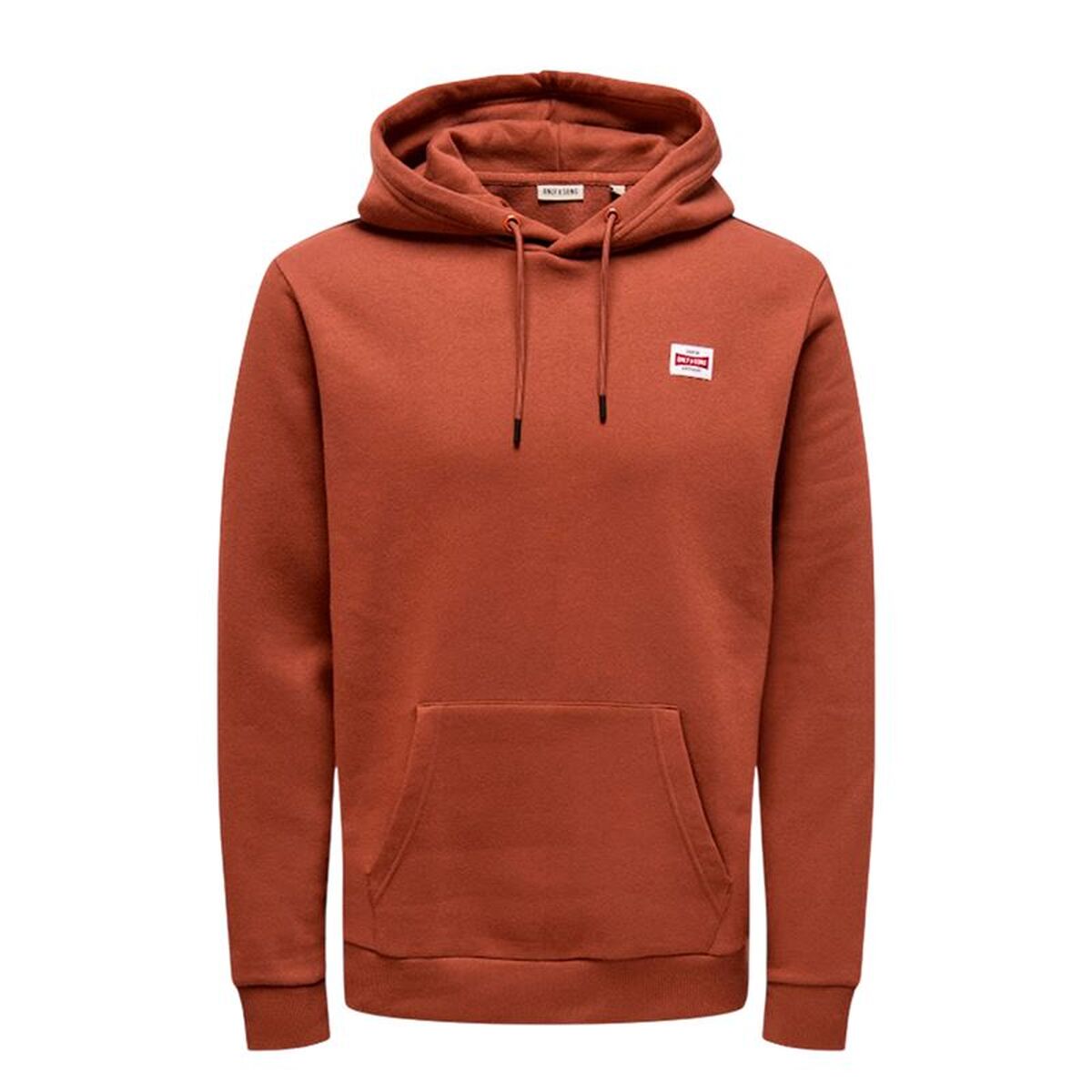 Men’s Hoodie Only & Sons Onsdawson Reg Hoodie Vd Brown S