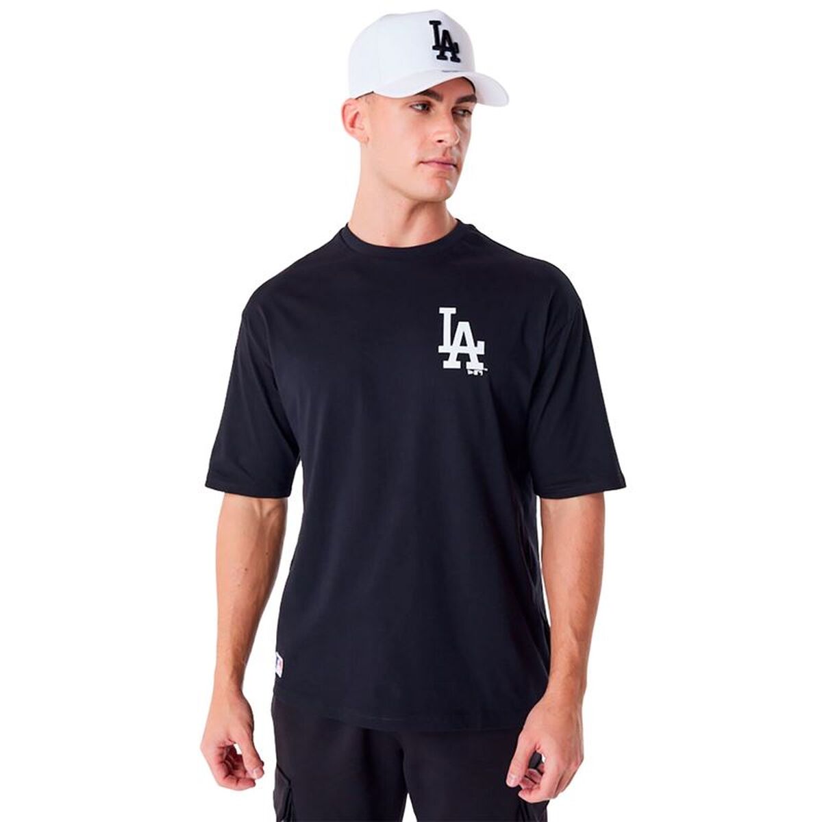 Men’s Short Sleeve T-Shirt New Era MLB Essential Black L