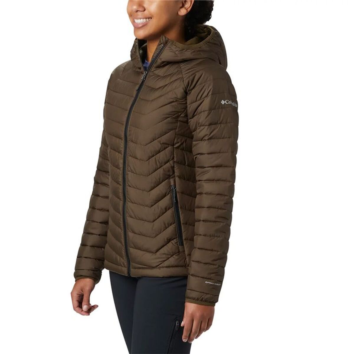 Women's Sports Jacket Columbia Powder Lite Olive