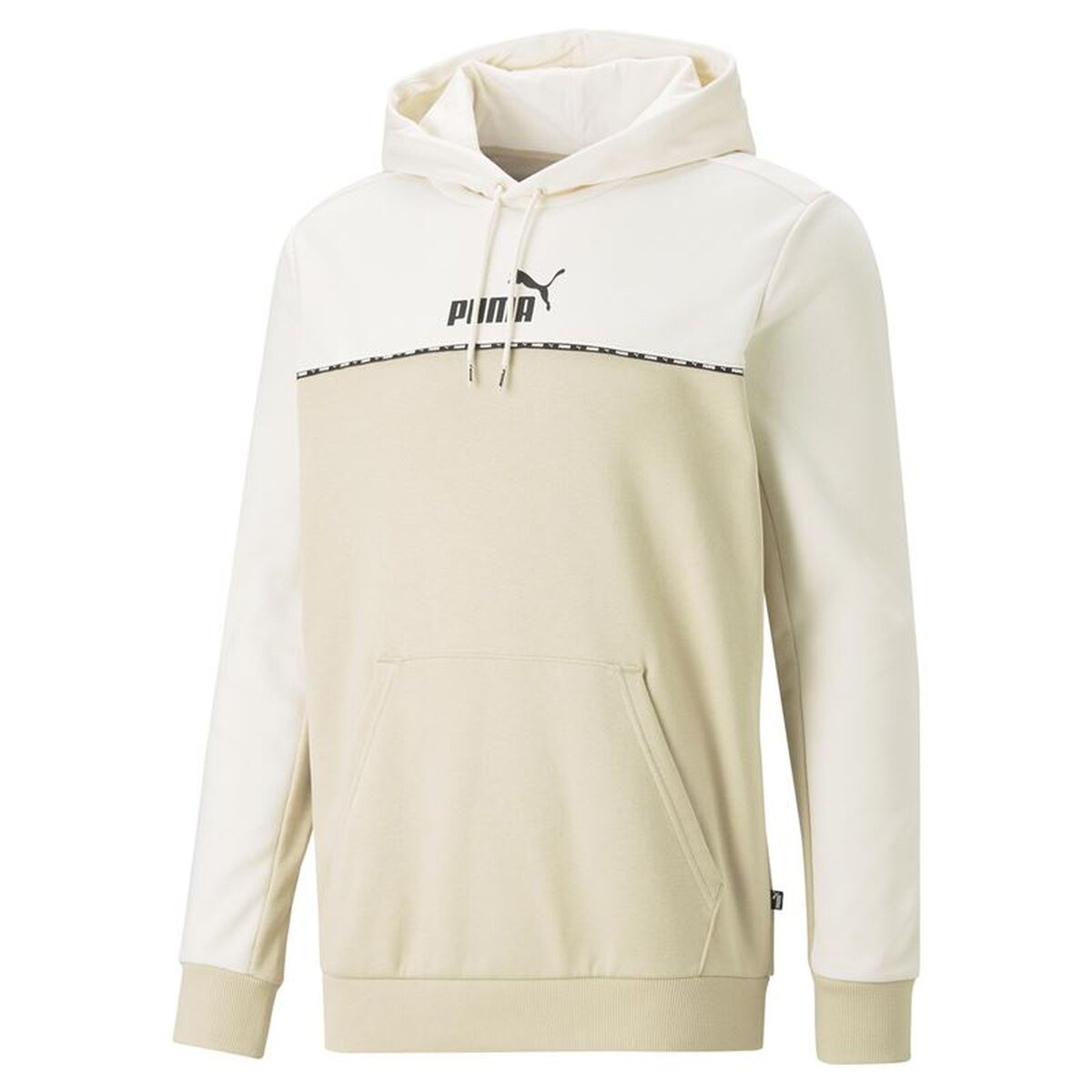 Men’s Hoodie Puma Essentials Block X Tape Beige