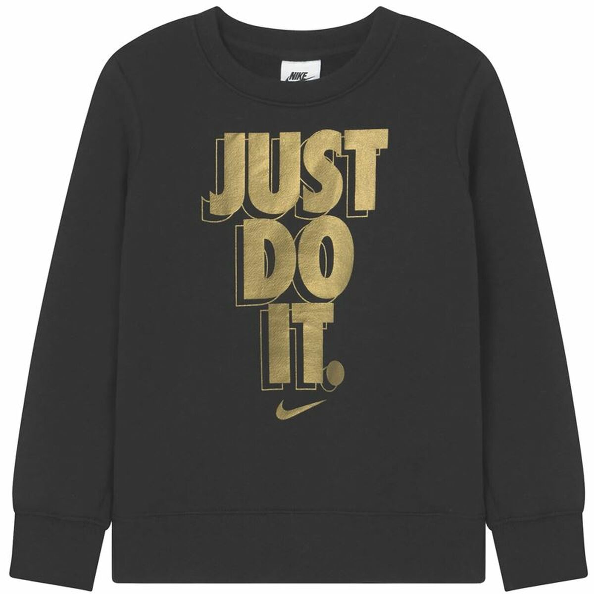 Children’s Sweatshirt without Hood Nike Gifting Black 3-4 Years