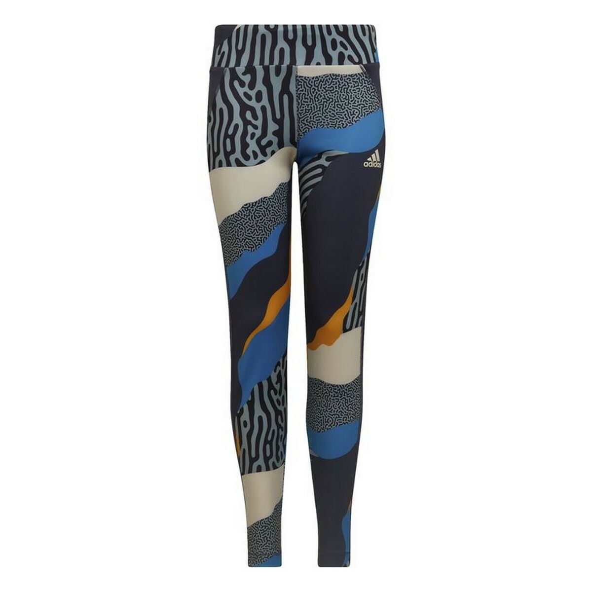 Sports Leggings for Children Adidas Multicolour Blue 13-14 Years