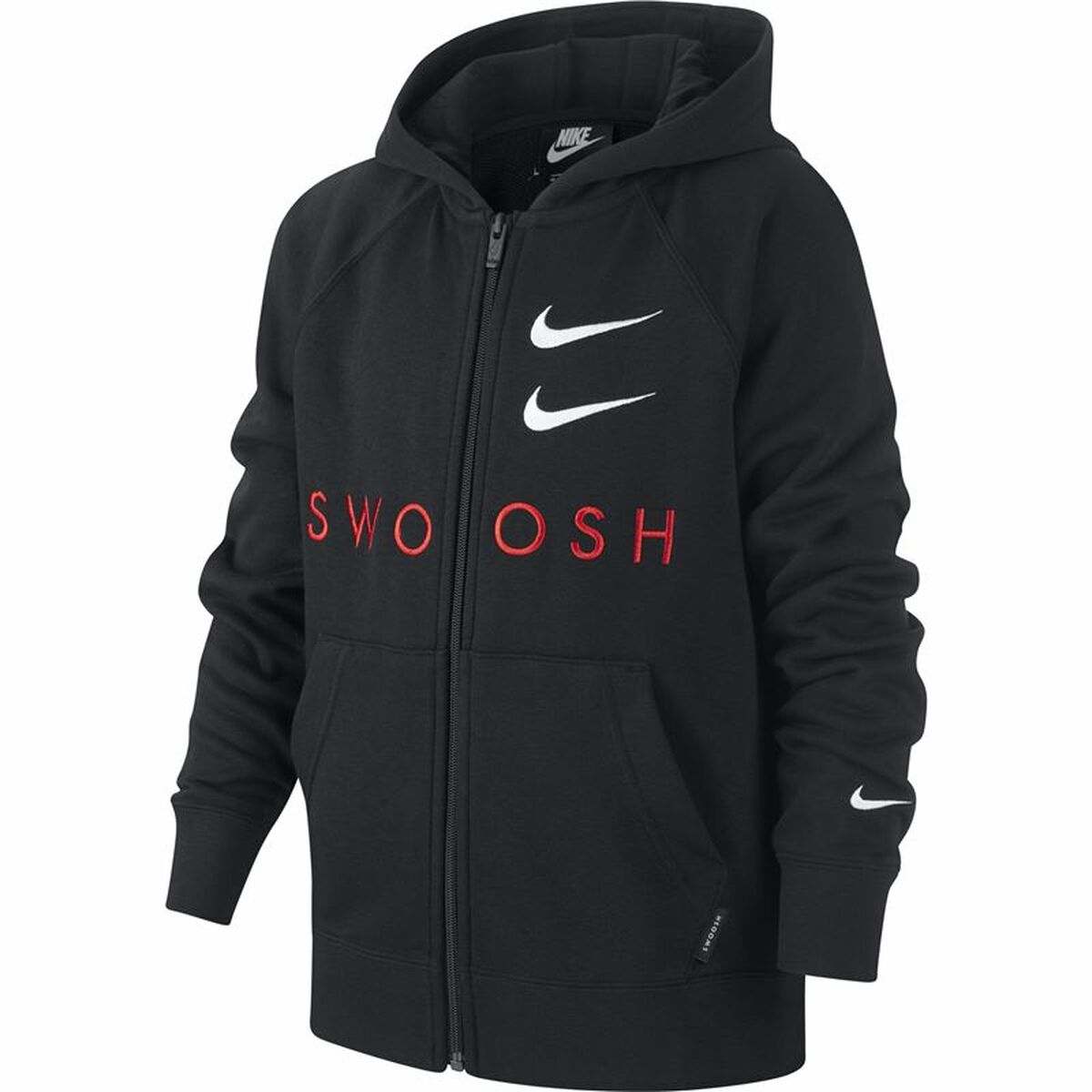 Children's Sports Jacket Nike Swoosh Black 8-10 Years