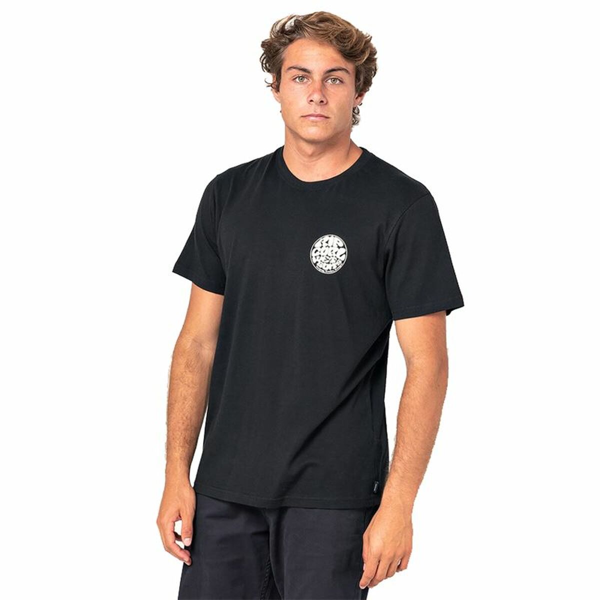 Short Sleeve T-Shirt Rip Curl Wettie Essential Black Men S