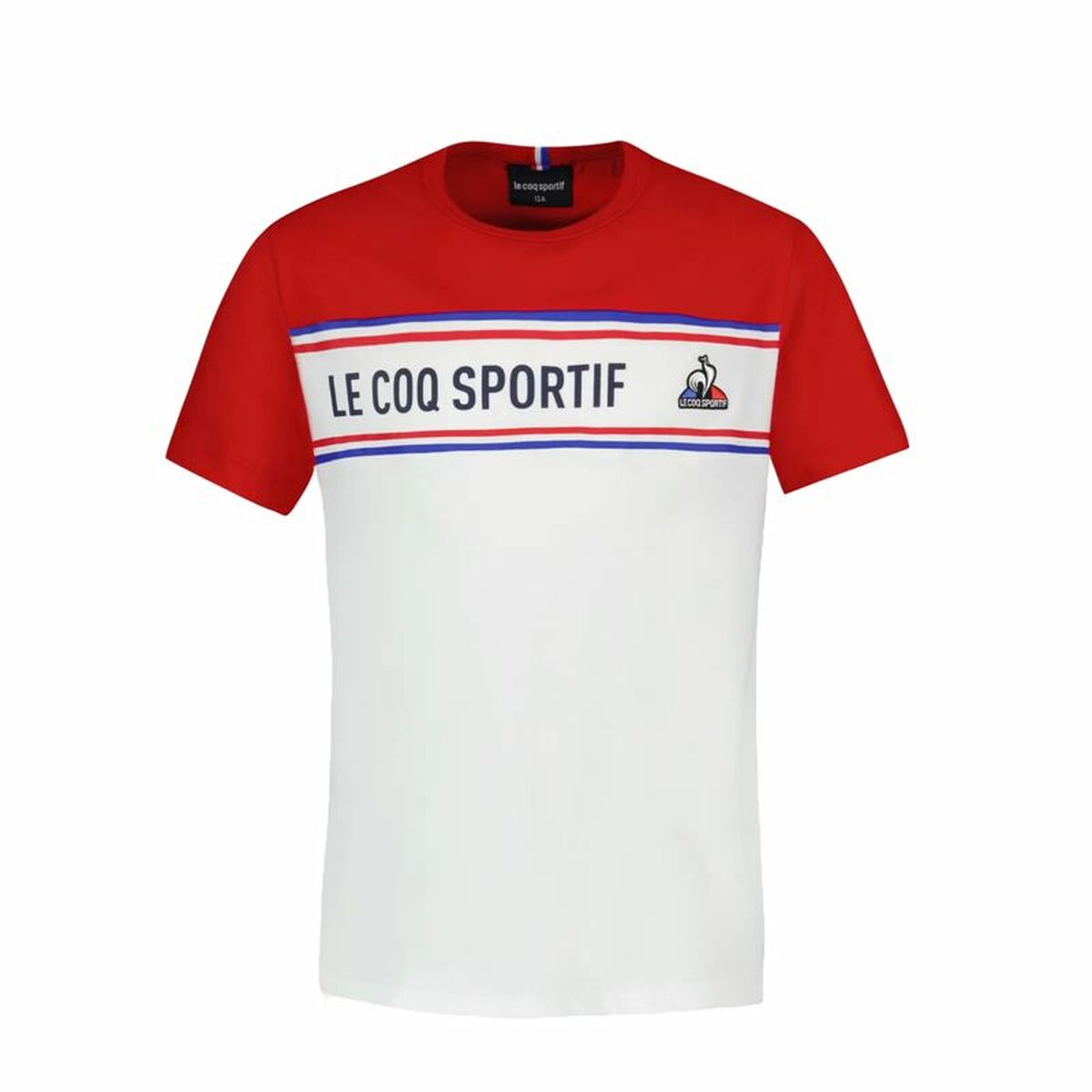 Children’s Short Sleeve T-Shirt Le coq sportif  N°2 Tricolore White 12 Years