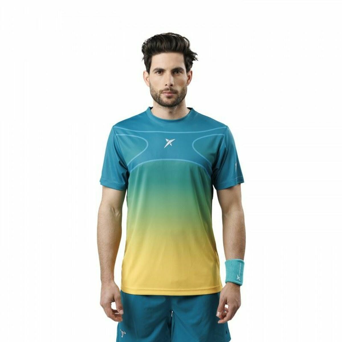 Men’s Short Sleeve T-Shirt Drop Shot Alsai Campa Aquamarine M