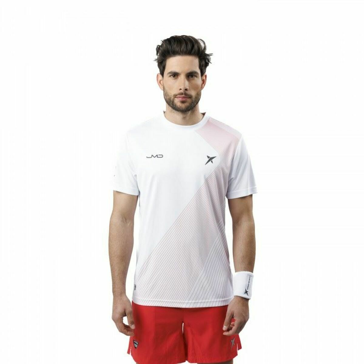 Men’s Short Sleeve T-Shirt Drop Shot Airam JMD White XL