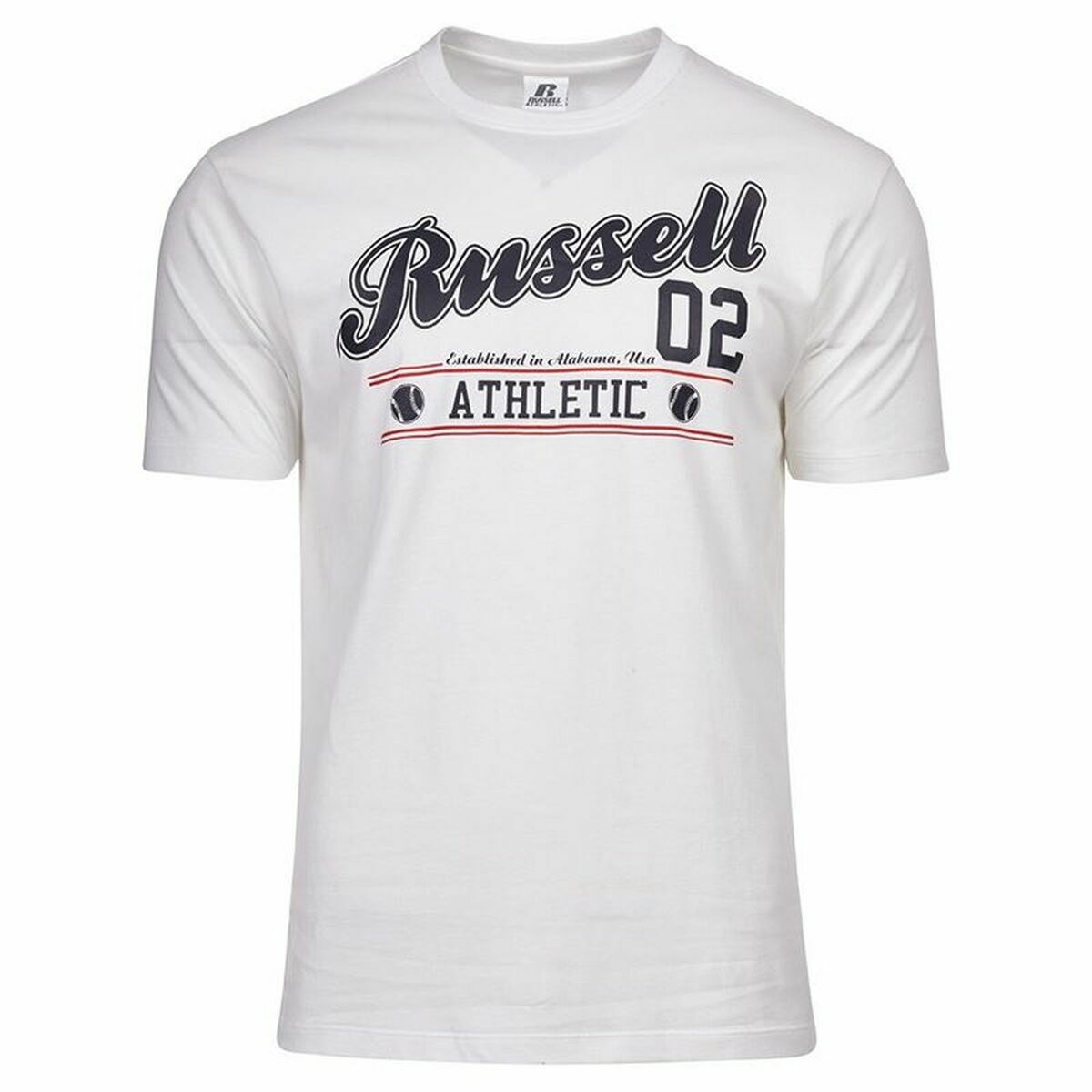 Short Sleeve T-Shirt Russell Athletic Amt A30311 White Men M
