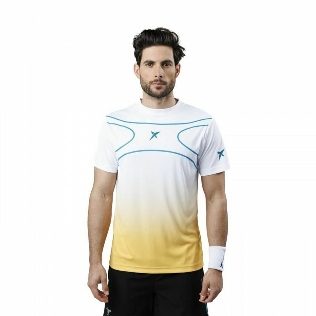 Men’s Short Sleeve T-Shirt Drop Shot Alsai Campa White S