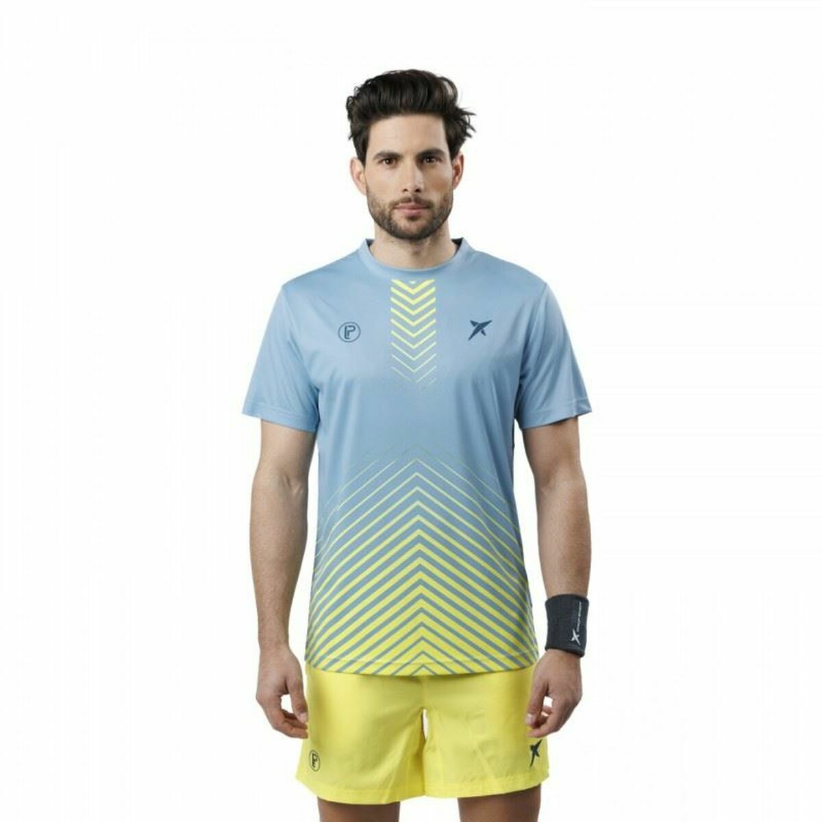 Men’s Short Sleeve T-Shirt Drop Shot Bentor Lima Aquamarine S