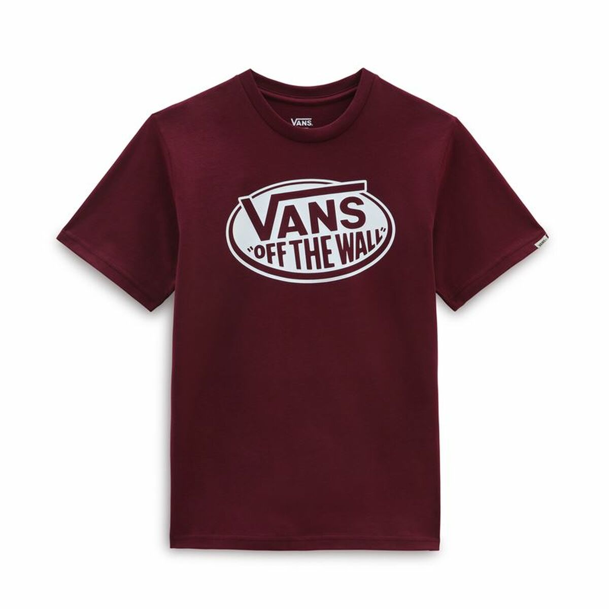 Children’s Short Sleeve T-Shirt Vans Classic OTW Dark Red S