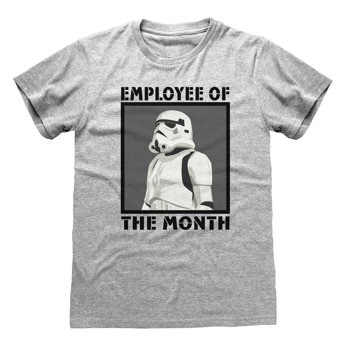 Short Sleeve T-Shirt Star Wars Employee of the Month Grey Unisex S