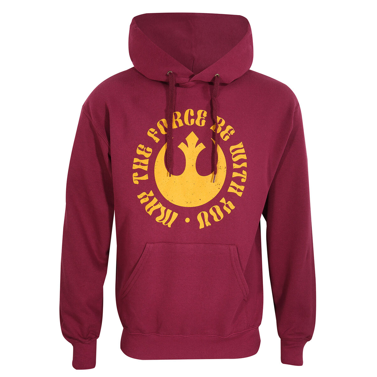 Unisex Hoodie Star Wars May The Force Be With You Burgundy M