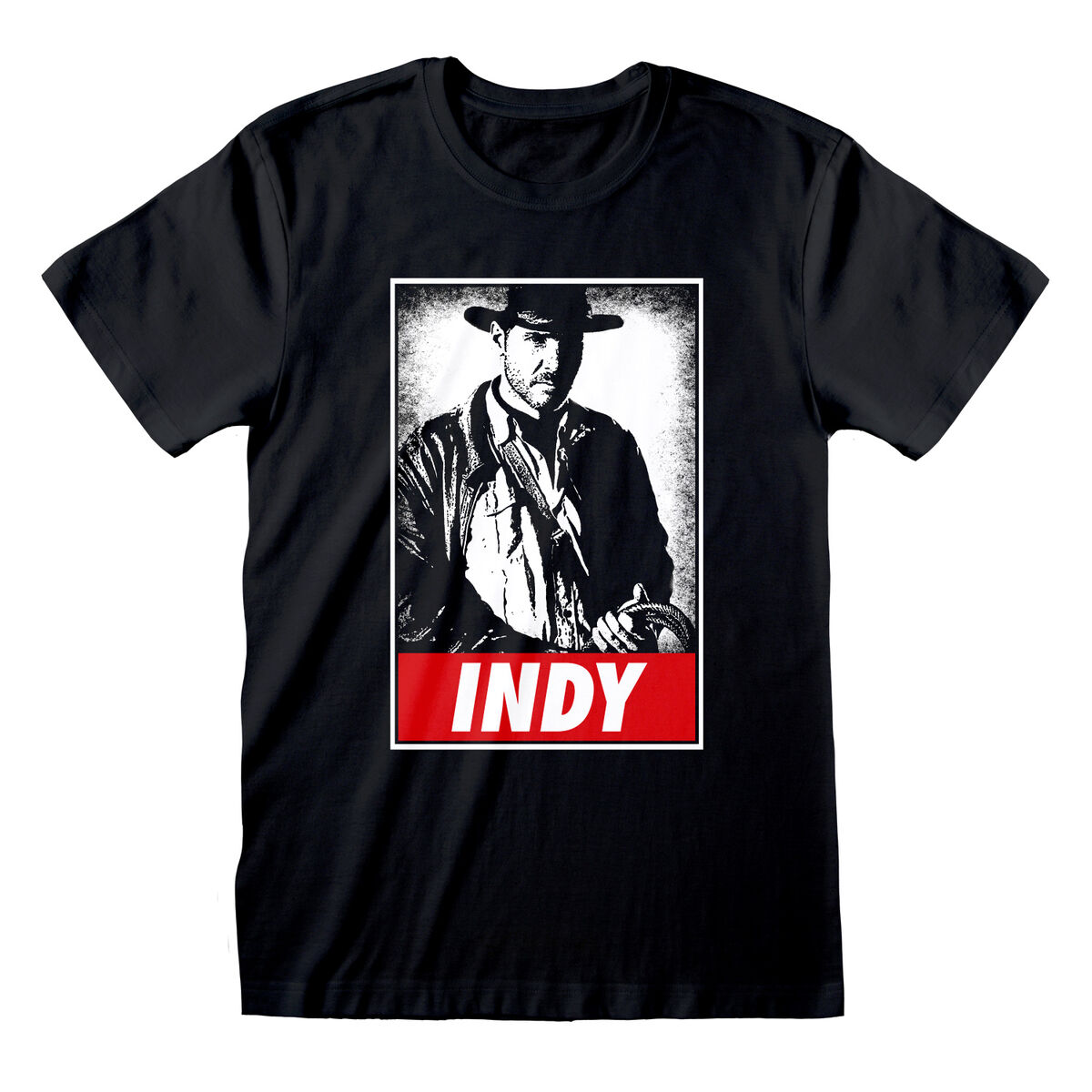 Short Sleeve T-Shirt Indiana Jones Indy Black Unisex L
