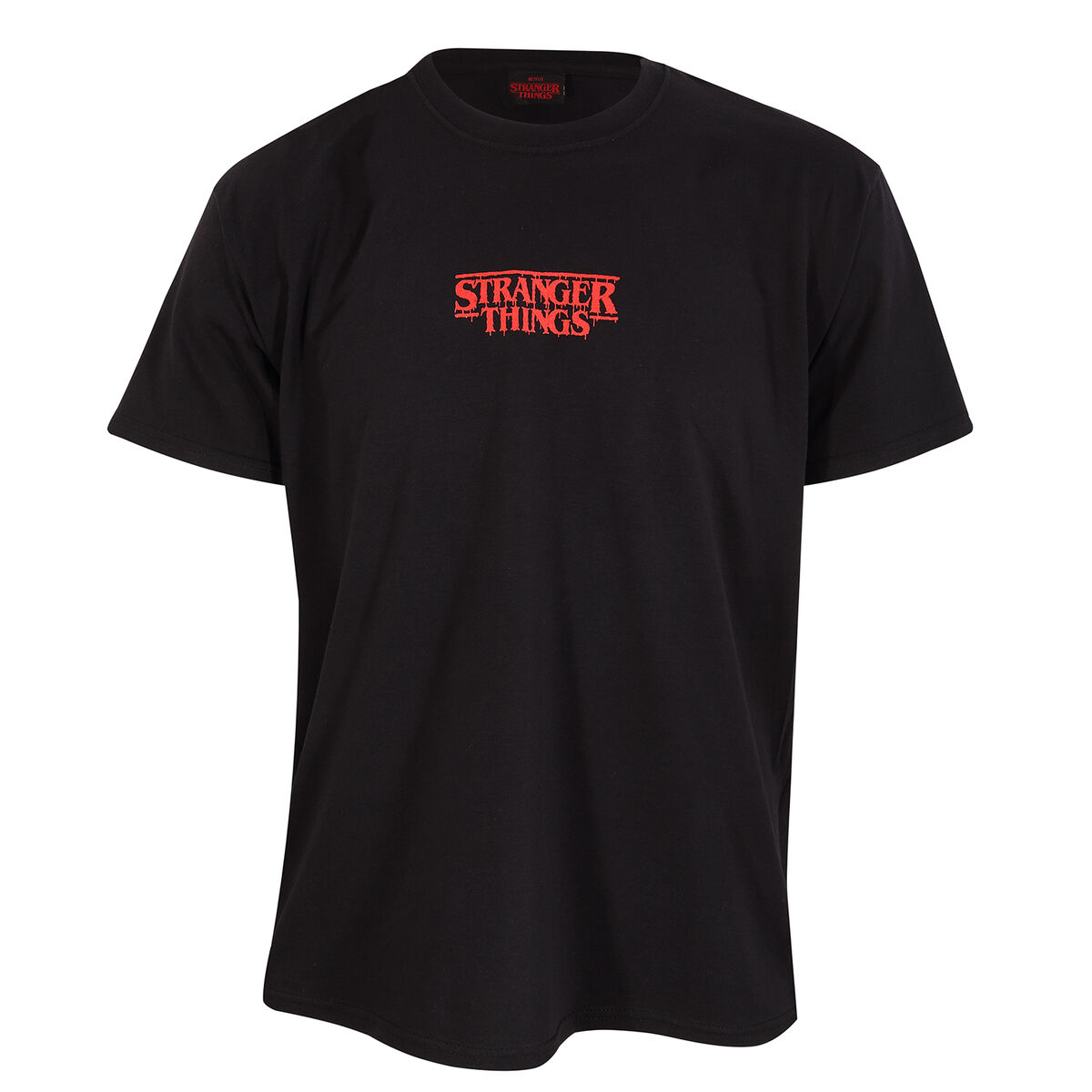 Short Sleeve T-Shirt Stranger Things Demogorgon Upside Down Black Unisex M