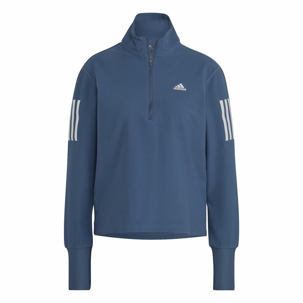 Women's long sleeve T-shirt Adidas Own the Run 1/2 Zip Indigo L