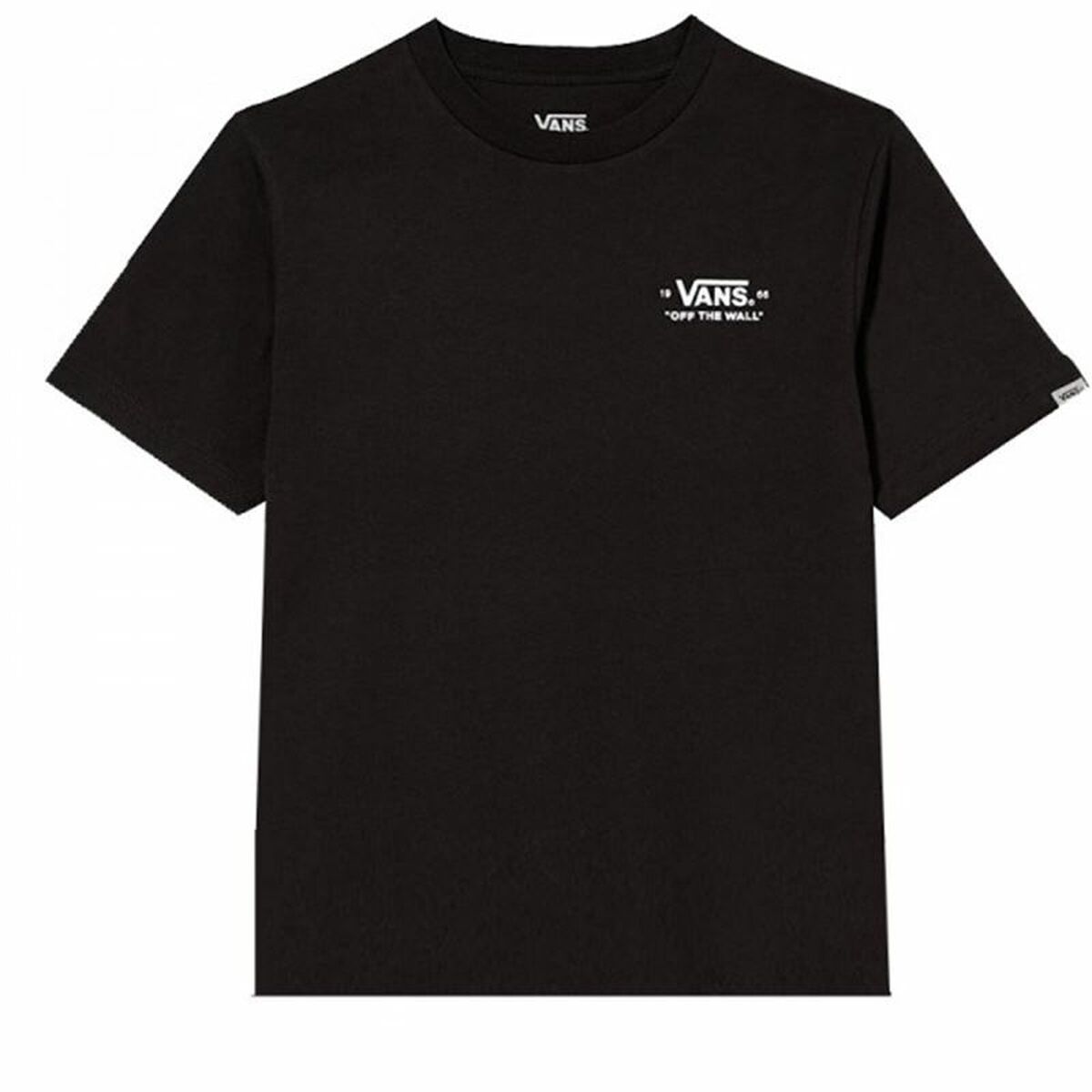 Child's Short Sleeve T-Shirt Vans Mini Scrip Black 12-14 Years