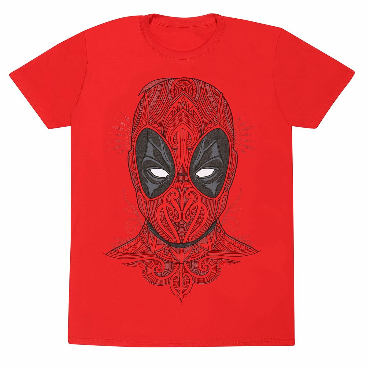 Short Sleeve T-Shirt Deadpool Tattoo Style Red Unisex S