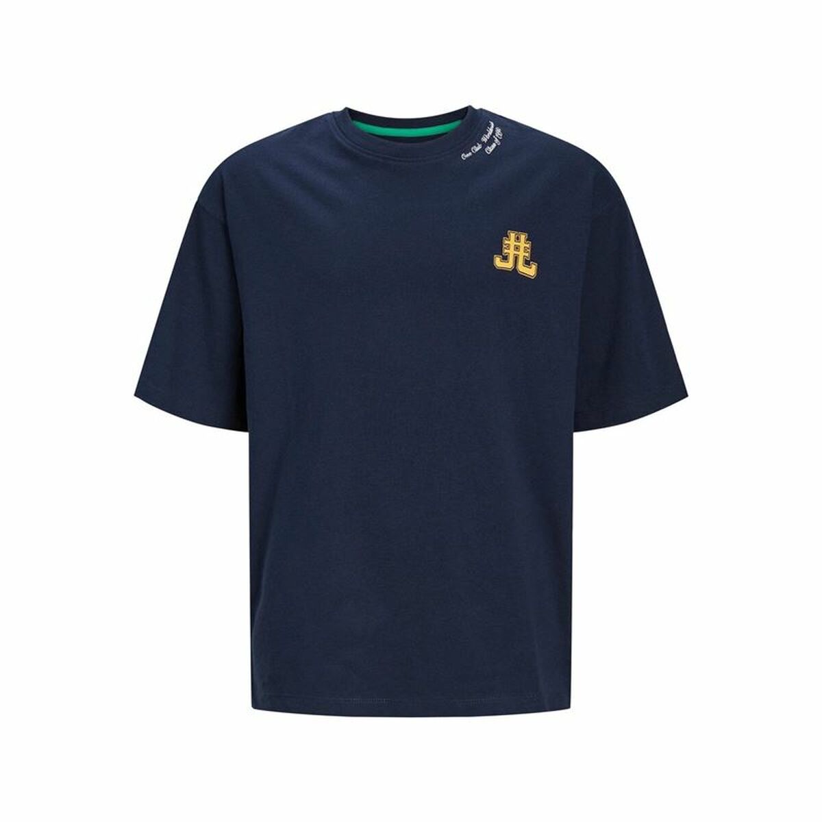 Child's Short Sleeve T-Shirt Jack & Jones Jorcole Back Print Navy Blue 110-116 cm