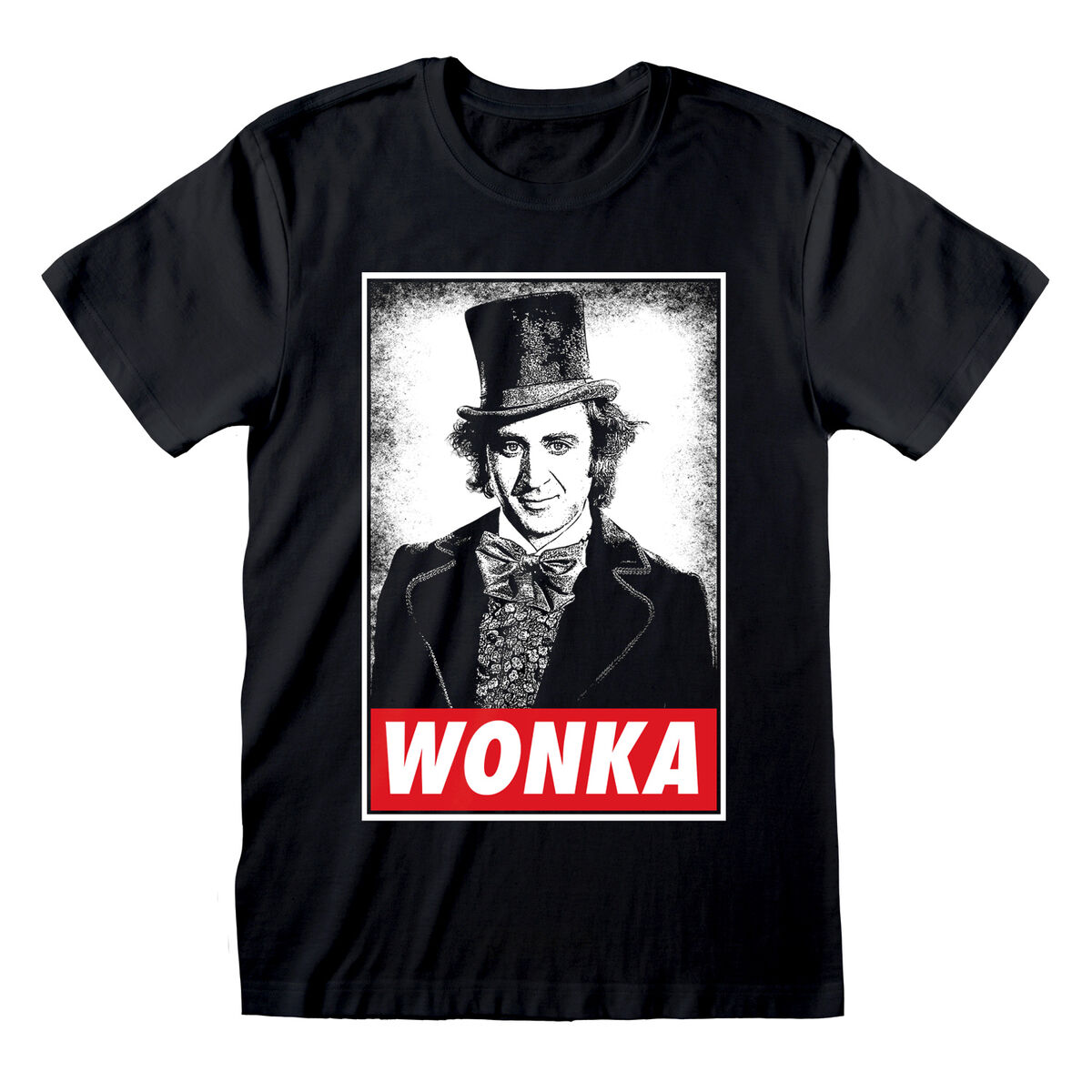 Unisex Short Sleeve T-Shirt Willy Wonka Wonka Black XXL