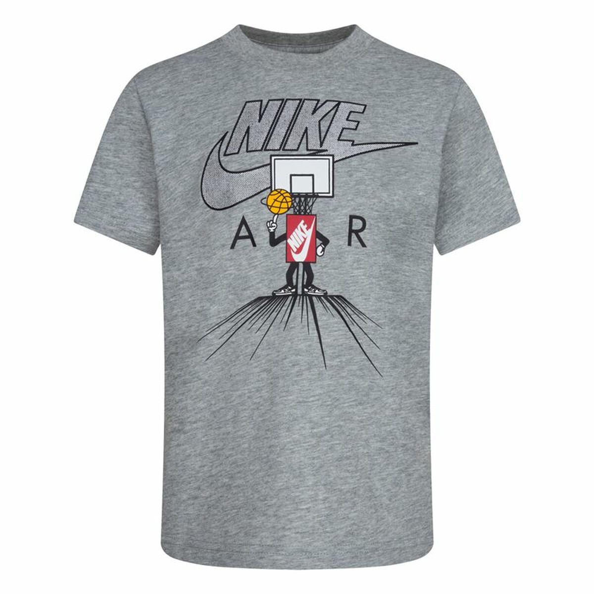 Child's Short Sleeve T-Shirt Nike Icons Of Play Grey 7 Years