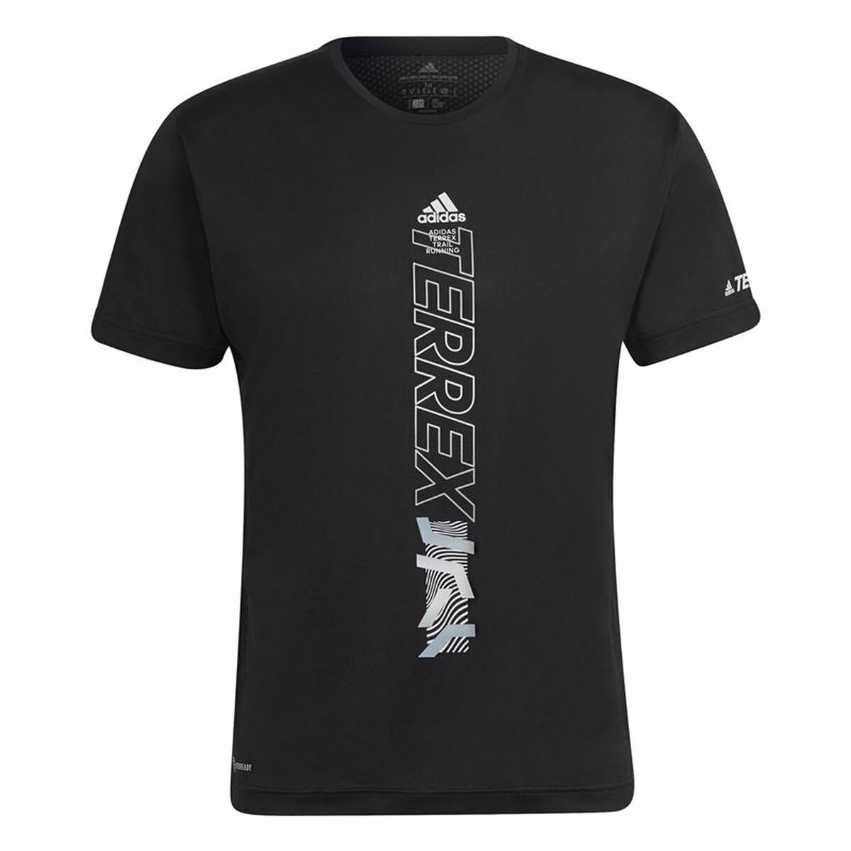Men’s Short Sleeve T-Shirt Adidas Agravic Black XS